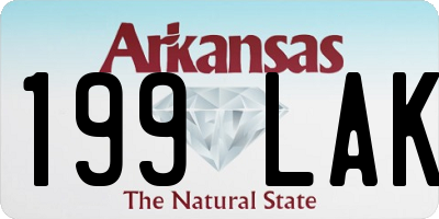 AR license plate 199LAK