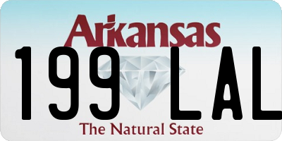 AR license plate 199LAL