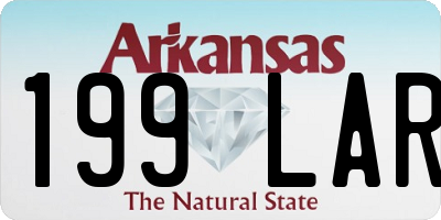 AR license plate 199LAR