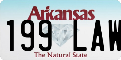AR license plate 199LAW