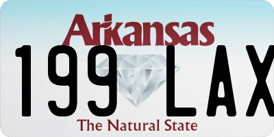 AR license plate 199LAX