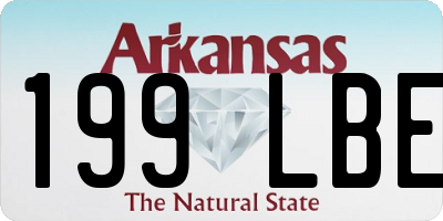 AR license plate 199LBE