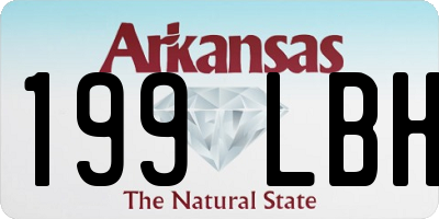 AR license plate 199LBH