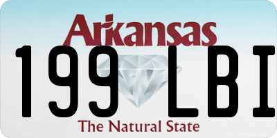 AR license plate 199LBI
