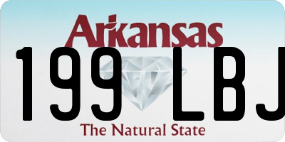 AR license plate 199LBJ
