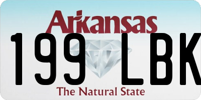 AR license plate 199LBK