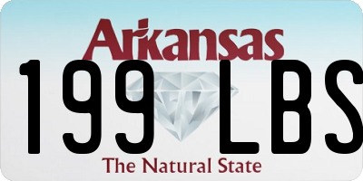 AR license plate 199LBS