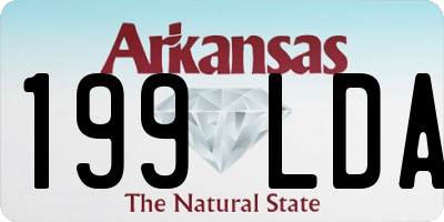 AR license plate 199LDA