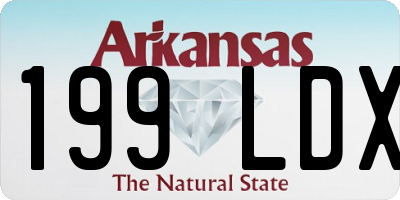 AR license plate 199LDX