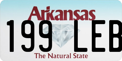 AR license plate 199LEB