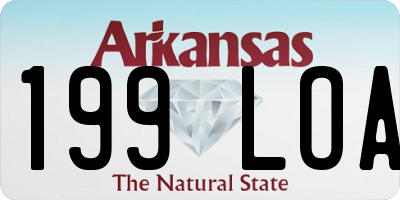 AR license plate 199LOA