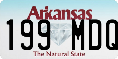 AR license plate 199MDQ
