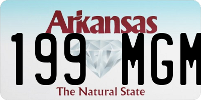 AR license plate 199MGM
