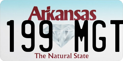 AR license plate 199MGT