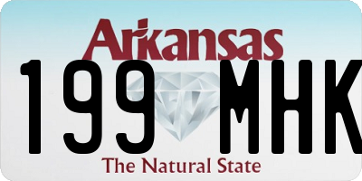 AR license plate 199MHK