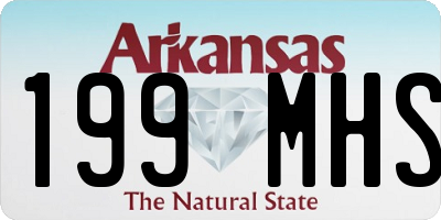AR license plate 199MHS