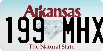 AR license plate 199MHX