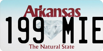 AR license plate 199MIE