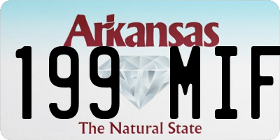 AR license plate 199MIF
