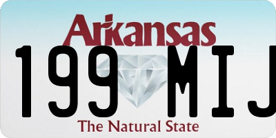 AR license plate 199MIJ