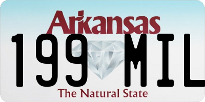 AR license plate 199MIL