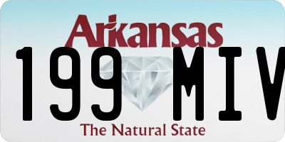AR license plate 199MIV
