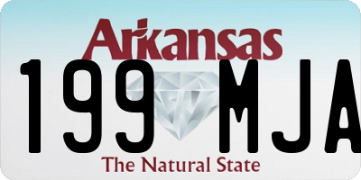AR license plate 199MJA
