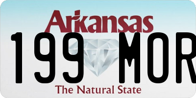 AR license plate 199MOR
