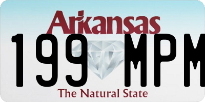 AR license plate 199MPM