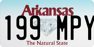 AR license plate 199MPY