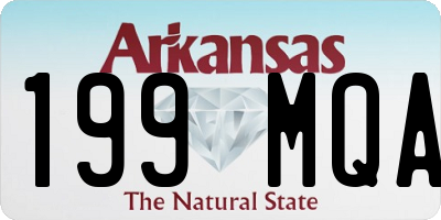 AR license plate 199MQA