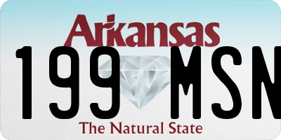 AR license plate 199MSN