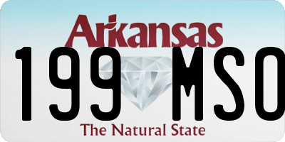 AR license plate 199MSO