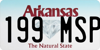 AR license plate 199MSP