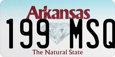 AR license plate 199MSQ