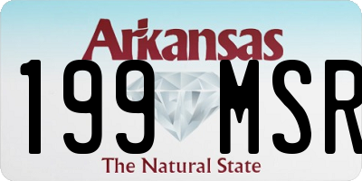 AR license plate 199MSR