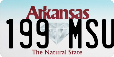 AR license plate 199MSU