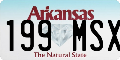 AR license plate 199MSX