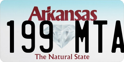 AR license plate 199MTA
