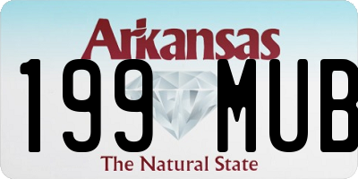 AR license plate 199MUB