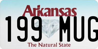 AR license plate 199MUG