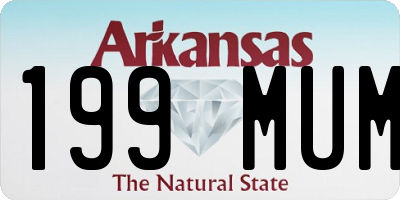 AR license plate 199MUM