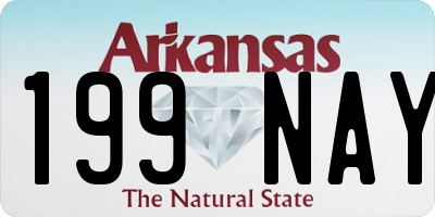 AR license plate 199NAY