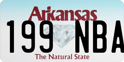 AR license plate 199NBA