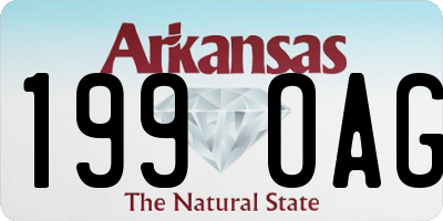 AR license plate 199OAG