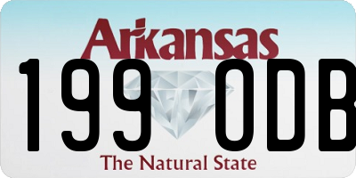 AR license plate 199ODB