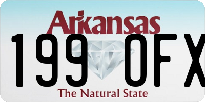 AR license plate 199OFX