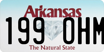 AR license plate 199OHM