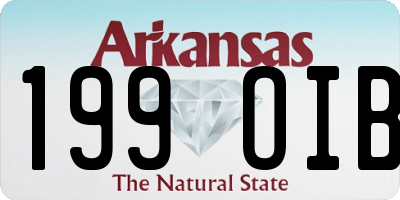 AR license plate 199OIB