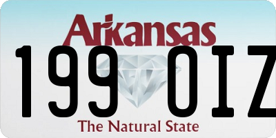 AR license plate 199OIZ